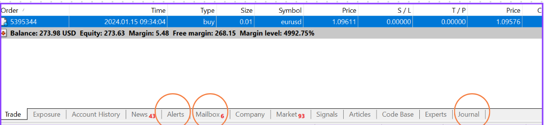 MT4-other information