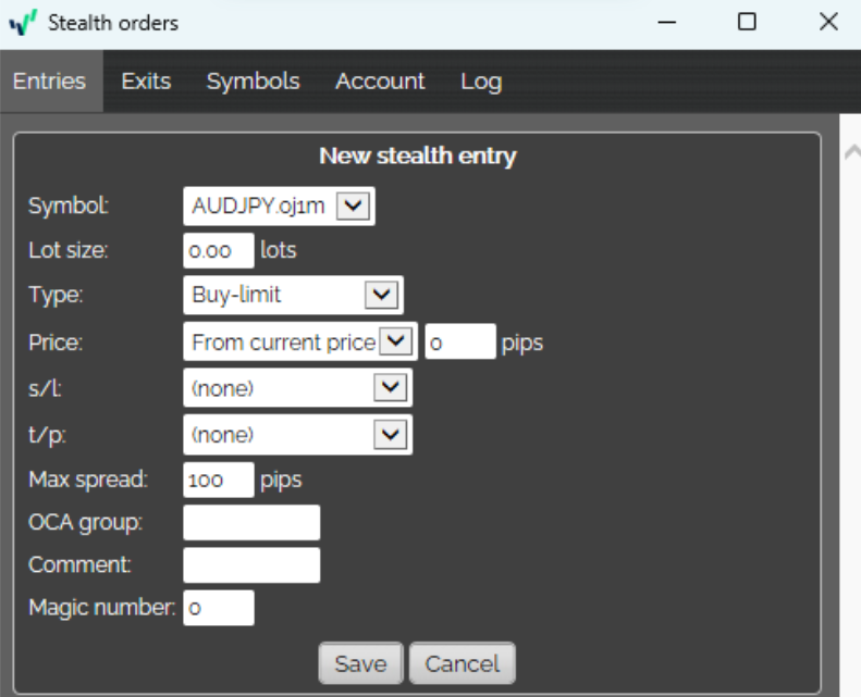 OANDA Stealth Orders -2
