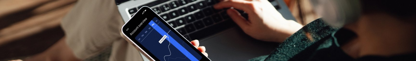 Stocks_Laptop_Phone_Woman