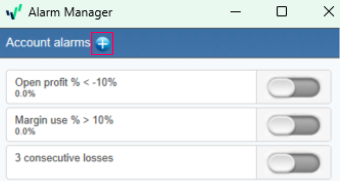 oanda alarm manager -4